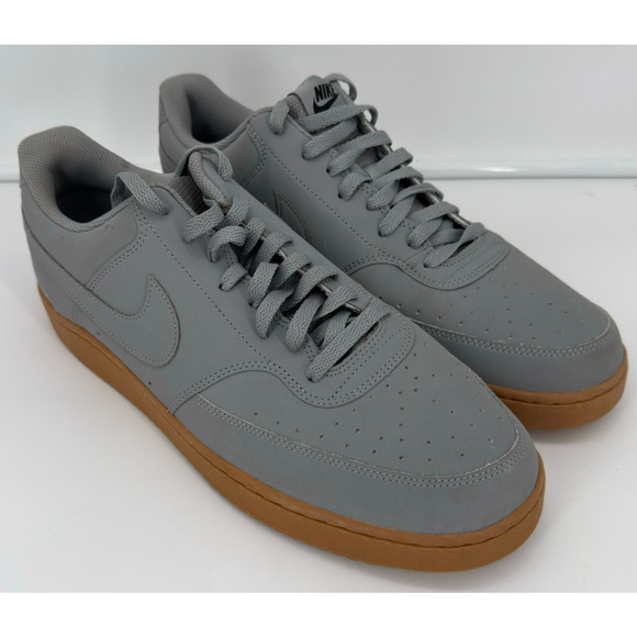 Men's Size 14 Nike Court Vision Low Particle Grey/Wheat-Black CD5463-009 - Picture 1 of 12